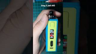 Voopoo drag S jadi aio vaper vape mod pod aio voopoo [upl. by Steddman]