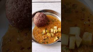 Sambar recipe for rice and ragiball in kannada viralshortsfeed cooking kannadafoodvlog food [upl. by Rehpotsyrhc]