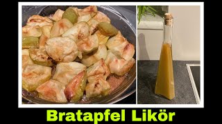 Bratapfel Likör Rezept  Fallobst verwerten in der Selbstversorgung [upl. by Naaman485]