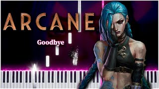 Goodbye Arcane 【 PIANO TUTORIAL 】 [upl. by Clementi]