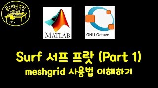 매트랩 MATLAB 212  Surf 서프 프랏 meshgrid 사용법 [upl. by Ttocserp]