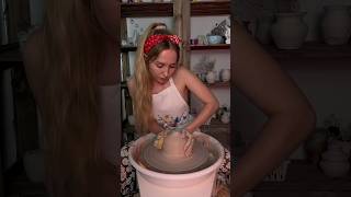 🤭💕 pottery potterygirl ceramic relaxing clay asmr shorts [upl. by Player]