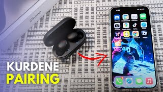 How To Pair Kurdene Wireless Earbuds With iPhone [upl. by Ahsenit]