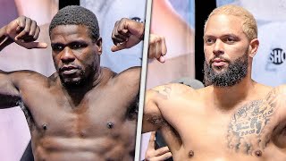 Deron Williams vs Frank Gore • FULL WEIGHIN amp FACE OFF • ShowTime Boxing [upl. by Abate313]