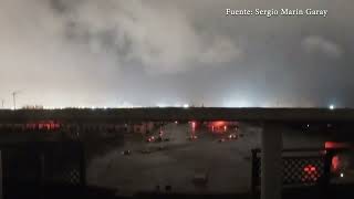 Así se inundó Alfafar una cámara instalada en una terraza captó toda la tragedia [upl. by Nauaj]