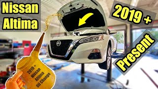 How To  2019Present  Nissan Altima  Oil ChangeampOil Life [upl. by Pascha]