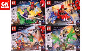 Unoffical LEGO MARVEL SPIDERMAN SETS MG538 UNOFFICAL LEGO SPEED BUILD [upl. by Fonzie]