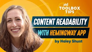 Toolbox Tip Improve Content Readability Using Hemingway App [upl. by Alledi956]