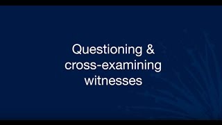 Determinative conferences amp hearings Questioning amp crossexamining witnesses [upl. by Llehsal859]