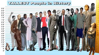 TALLEST People in the History  Height Comparison [upl. by Morena]