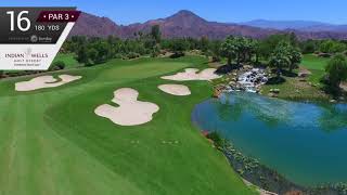 Indian Wells Golf Resort Celebrity Course  Hole 16 [upl. by Raine984]