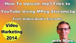 How to Upload an mp3 to YouTube  MPEG Streamclip Tutorial to Create mp4 [upl. by Lednik]