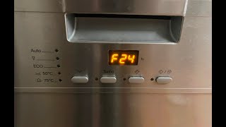 How to Repair Miele Dishwasher with F24 Error Code [upl. by Erodavlas]