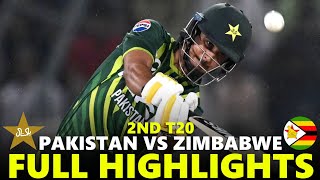 Pakistan vs Zimbabwe Full Highlights 2nd T20 2024  pak vs zim [upl. by Korry]