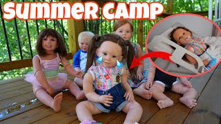 Reborn Magnoila breaks her arm at summer camp funny skit reborn videos [upl. by Masterson344]