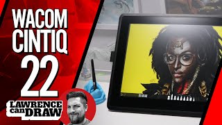 The Best Wacom Cintiq 22 Review  Full Unboxing  Pen Test  Speed Paint [upl. by Atsirk]