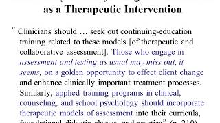 Using the MMPI2RF in Therapeutic Assessment [upl. by Wiltshire]