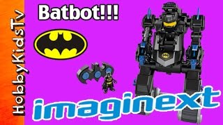 Imaginext Batbot Batman vs Bane  TwoFace HobbyKidsTV [upl. by Noemys]