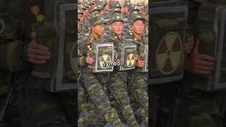 Nuclear bombs on the chests of North Korean soldiers really [upl. by Esinet]