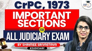 Important sections of CrPC 1973  Judicairy Exam  StudyIQ Judiciary [upl. by Studnia]