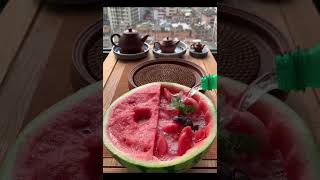 Watermelon amp Tea amp Soda coffee teacorner teacoaster tea teacity goodthing tealoversparadise [upl. by Ahselrac584]