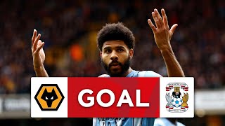 GOAL  Ellis Simms  Wolves 22 Coventry City  Quarterfinal  Emirates FA Cup 202324 [upl. by Sumerlin]