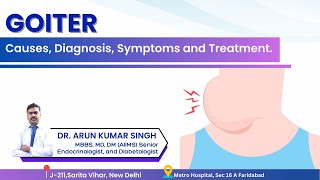 Goiter Causes Diagnosis Symptoms and Treatment  Dr Arun Kumar Singh [upl. by Ahsoym]