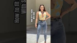 Trending style wearing tight jeans Outfits hacks fashion jeans trending [upl. by Aisyle]