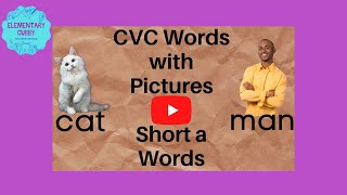 CVC Words with Pictures Short a Words  Learning How to Read [upl. by Ardnod]