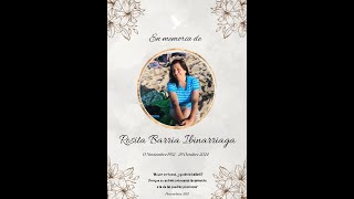 Servicio Fúnebre  Rosita Barria 13 Nov 1952  29 Oct 2024 [upl. by Winson399]