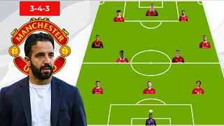 How Ruben Amorim Will Transform Manchester United  Predicted Lineup amp Tactics for EPL 202324 [upl. by Inalaek785]