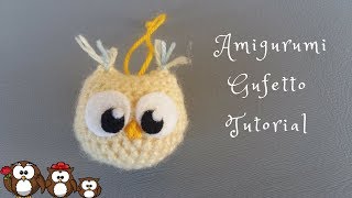 AMIGURUMI GUFETTO PORTACHIAVI TUTORIAL FACILISSIMO x principianti  vincitore giveaway [upl. by Koball]