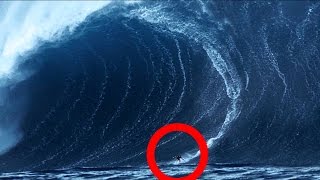 BIGGEST WAVES ever surfed Including arguably the worlds LARGEST WAVE ever caught on camera [upl. by Erie]