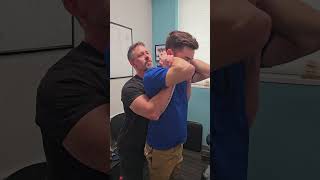 Chiropractic Adjustment  Standing Thoracic Lift [upl. by Gram]