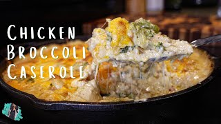 THE BEST CHEESY CHICKEN BROCCOLI RICE CASSEROLE  EASY DINNER RECIPE TUTORIAL [upl. by Maurene]