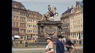 Beautiful Dresden before its destruction at the end of WWII in color Watch and weep [upl. by Uri991]