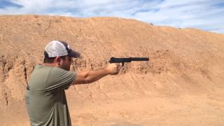 Shooting the HK Mk23 SOCOM suppressed [upl. by Nesyaj946]