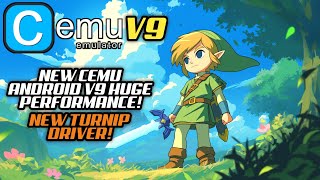 CEMU ANDROID V9 RELEASED NEW WINLATOR TURNIP DRIVER [upl. by Nanaj]