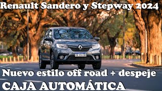 Nuevos Renault Sandero y Stepway 2024 ¿Qué cambió Precio financiación equipamiento  CAJA CVT [upl. by Agneta]