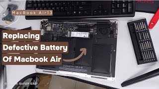 Macbook Air 13quot 20122017 A1466  Battery ReplacementSuper Easy [upl. by Yerffoeg940]