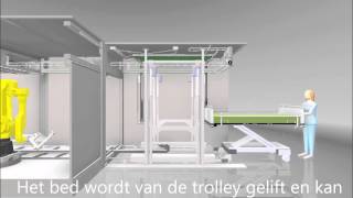 Volledig automatische beddenwasstraat  VMARC [upl. by Einial]