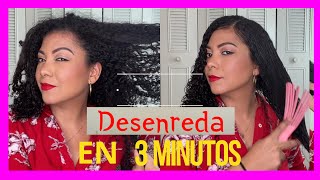 Como DESENREDAR el cabello RIZADO en 3 MINUTOS 😱 [upl. by Analat]