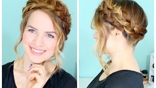 How to Easy Crown Braid [upl. by Neellek]