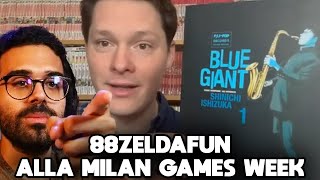 DARIO MOCCIA reagisce A 88ZELDAFUN ALLA MILANO GAMES WEEK [upl. by Alexandra]