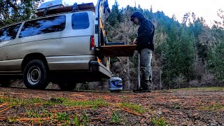 Van Life In The PNW Mountains  Hiking And Stovetop Pizza [upl. by Wolbrom]