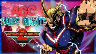 My Hero Ones Justice 2 AGC Snipe Night [upl. by Stannwood669]