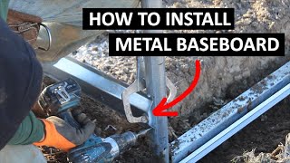 How to Install Metal Baseboards on a Greenhouse High Tunnel or Hoop House [upl. by Nnylyoj]