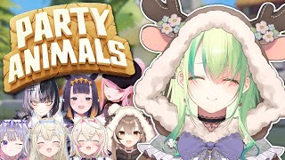 【PARTY ANIMALS】 Battling HoloEN in silly animal party games [upl. by Ayaladnot765]