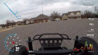 Traxxas Slash VXL 2wd Speed Run wTelemetry by GoPro [upl. by Ruttger]