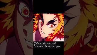 Die With A Smile  anime animeedit edit fyp demonslayer rengoku [upl. by Lemmuela]